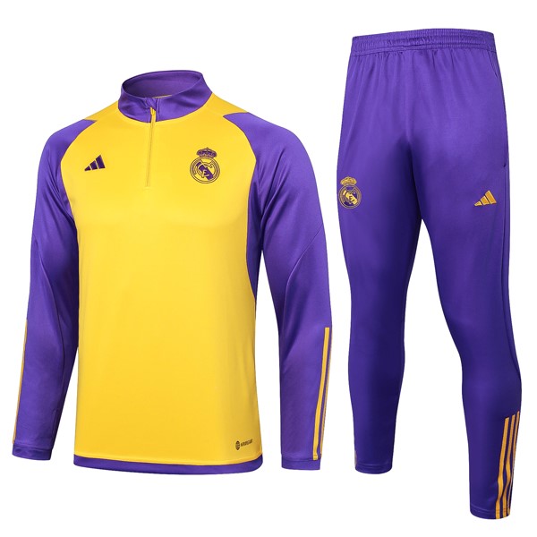 Sweatshirts Real Madrid 2024-25 Gelb Lila